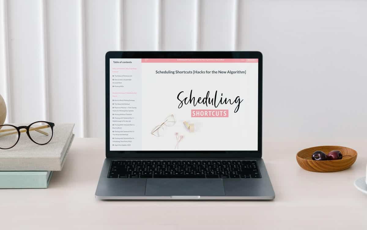 amy pinterest course called "scheduling shortcuts"