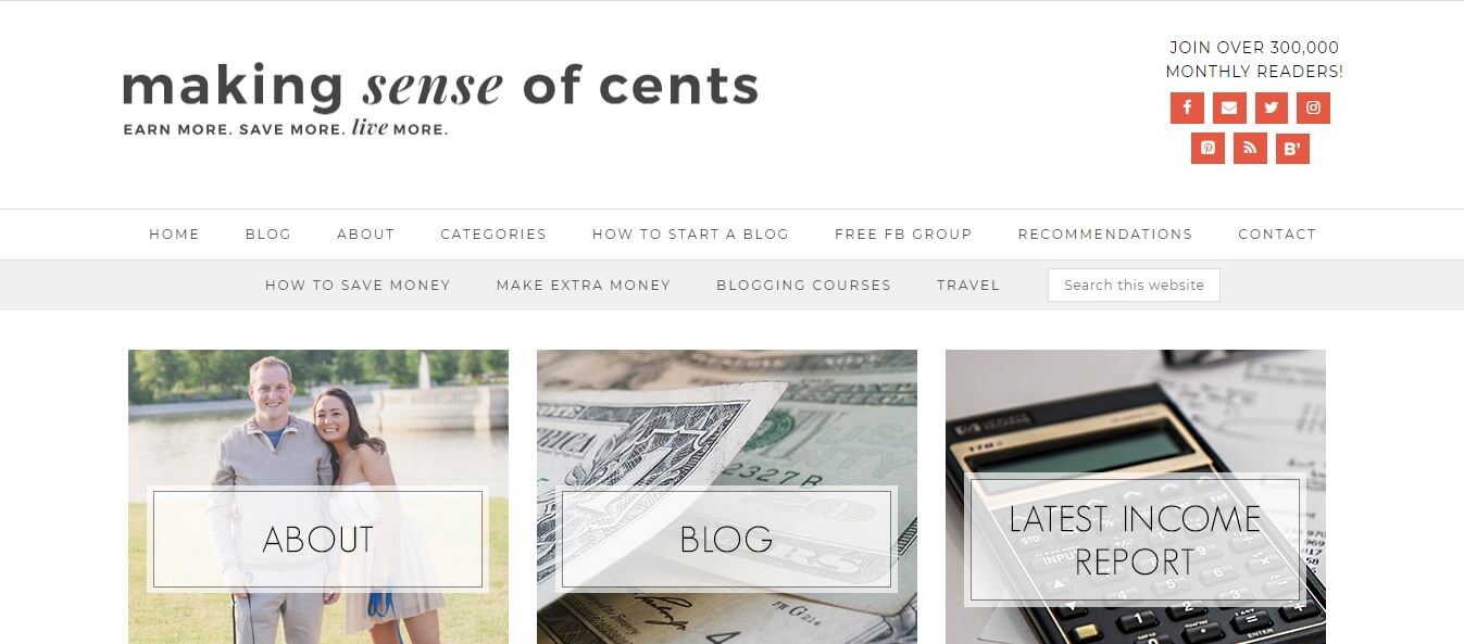 michelle named her blog making sense of cents