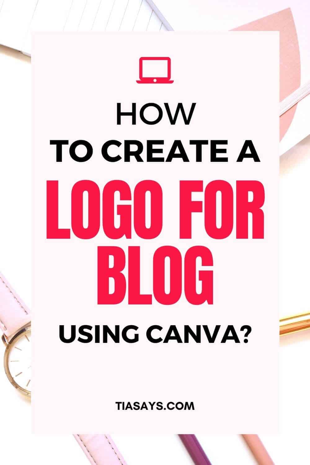 how to create a blog logo