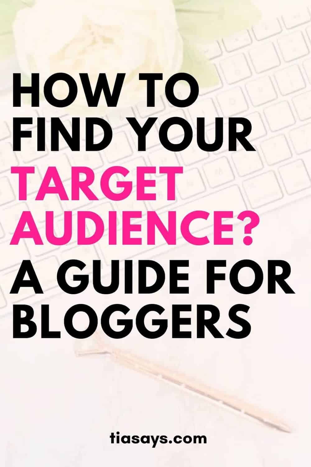 how to find your target audience?