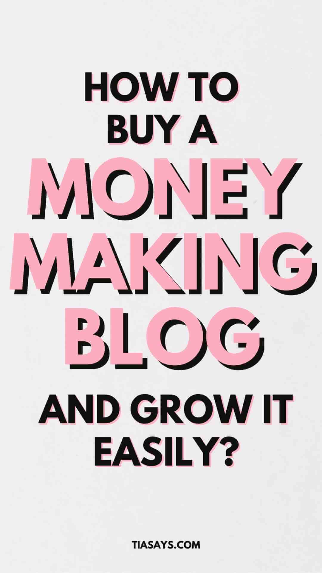 how to buy a profitable blog that makes money