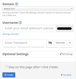 creating a custom domain email on bluehost