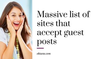 guest blogging sites list for bloggers to build backlinks