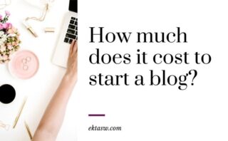 how much does it cost to start a blog