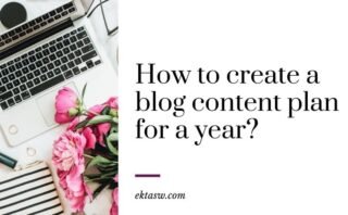 how to plan content for your blog for a year