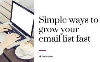 how to grow an email list for your blog