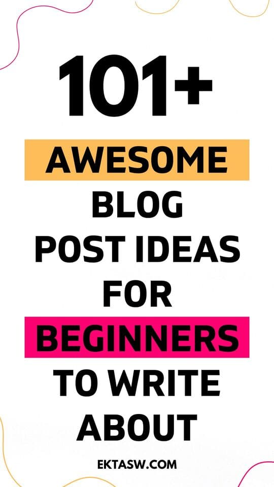 101 blog post ideas for bloggers to publish 