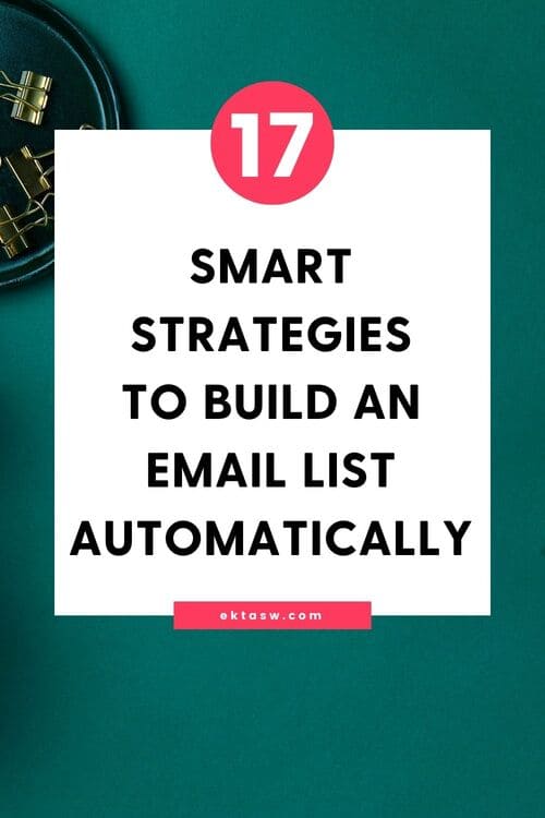 email marketing list building strategies