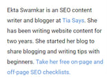 guest blogging author bio