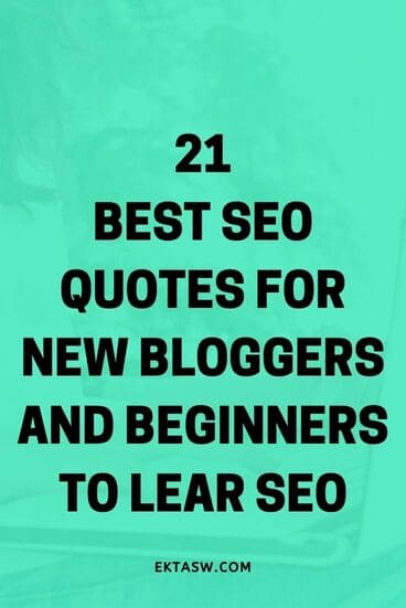 seo marketing quotes for bloggers