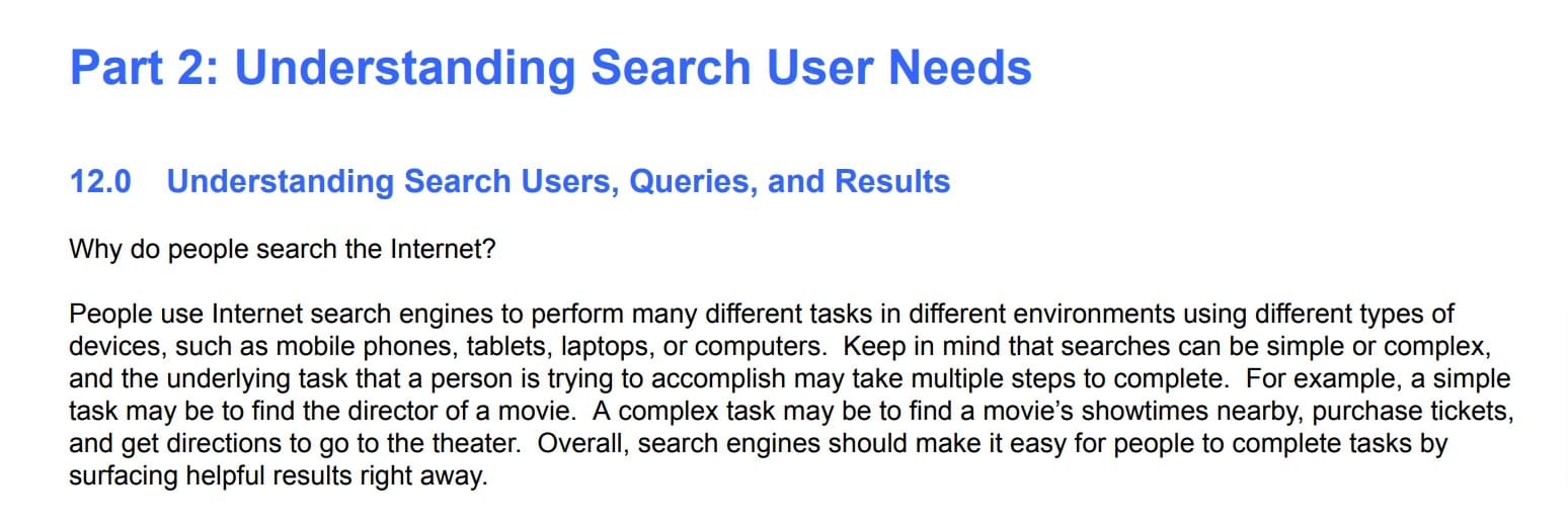 google on search intent