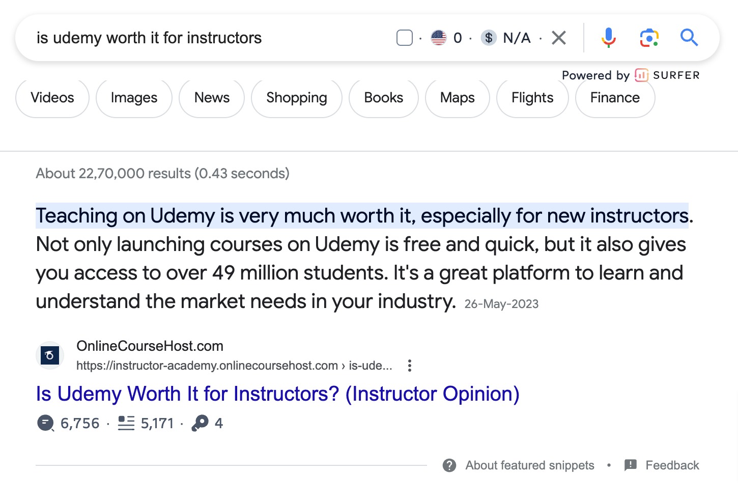featured snippet 2