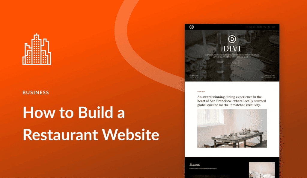 create restaurant website