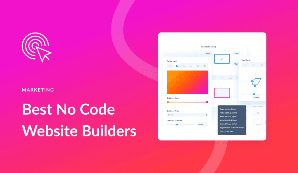 no code website builders