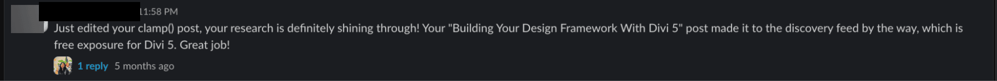 editor feedback on clamp and design framework post