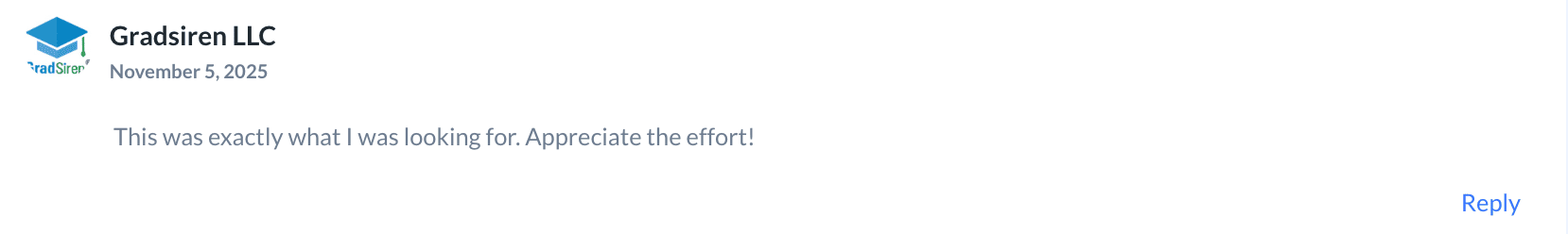 reader comment