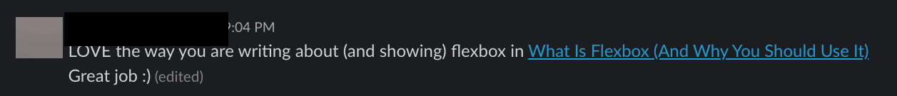 teammate positive feedback